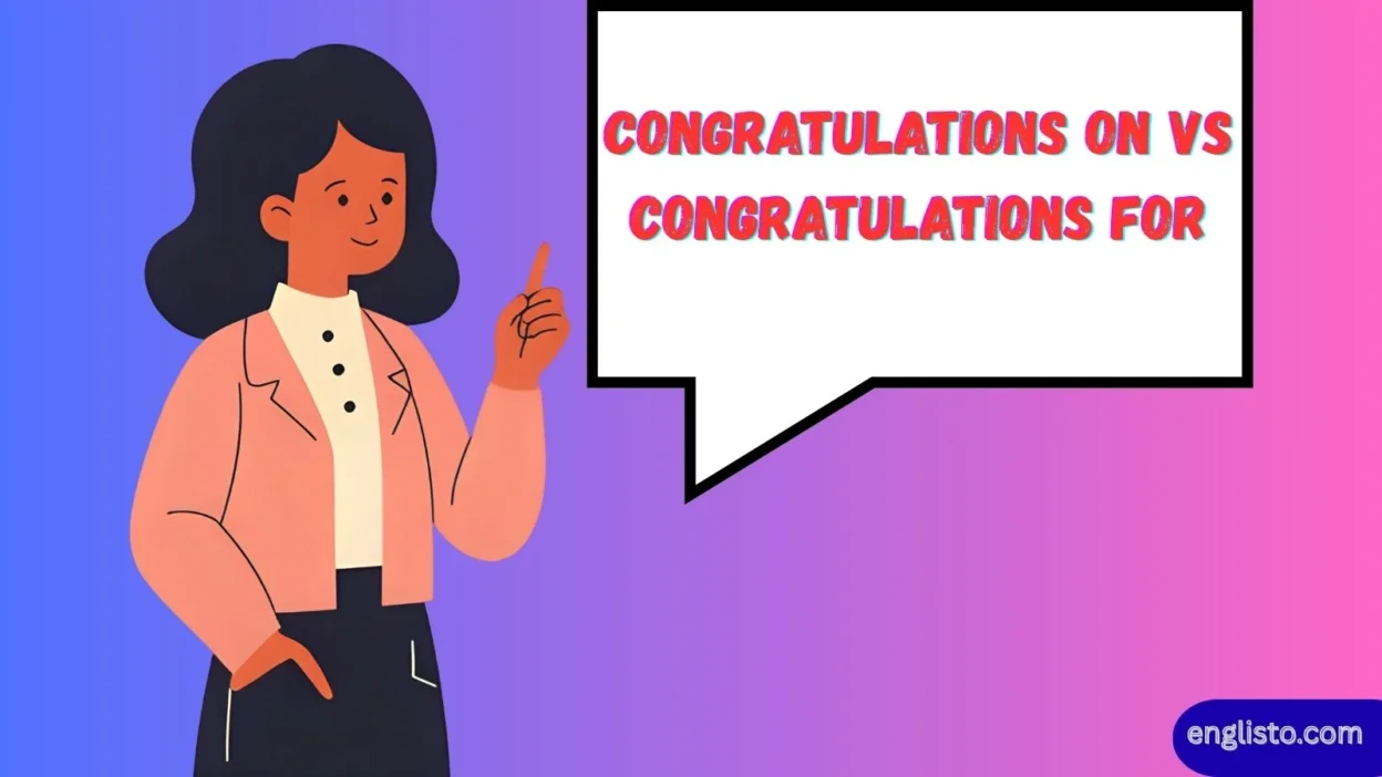 Congratulations On vs Congratulations For
