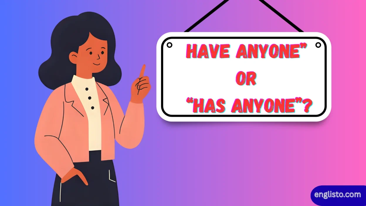 Have Anyone” or “Has Anyone”?